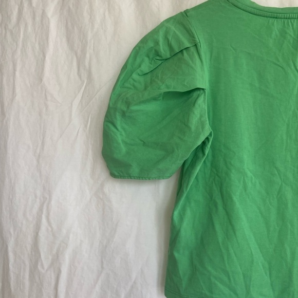 Zara VOLUMINOUS PLEATED TOP Puff  Blouse, Size Small - Picture 9 of 14